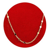 Collar De Cadena Dama Estilo Cubana Oro 18k Vintage Elegante
