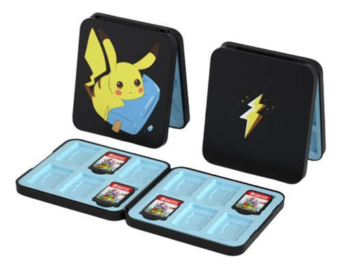 Estuche De Pikachu C/capacidad Para 12 Tarjetas Sd De Juego