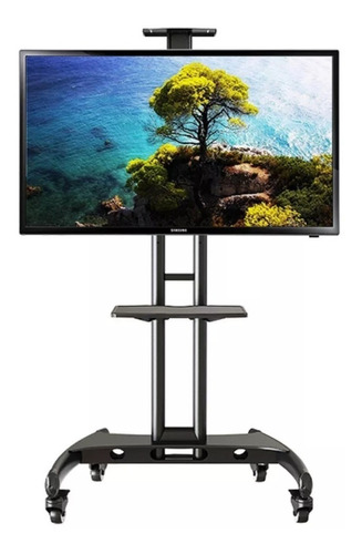 Soporte Tv Móvil Ruedas Pedestal  32'' A 75'' Max 45kg