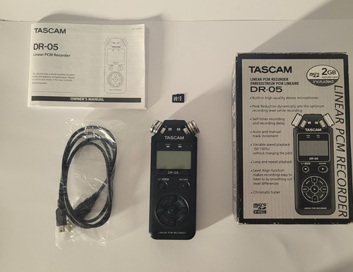 Tascam Dr05 Grabadora Digital Estereo Portatil+memoria4gb 