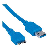 Cable Manhattan Usb 3.0 Macho - Micro Usb Macho 2.0m /v /vc Color Azul