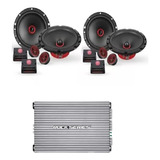 Paquete 2 Set De Medios S165cv2+amplificador Rks-p110.4 