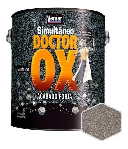 Simultaneo Dr.ox Efecto Forja Metalico Venier 1 Lts