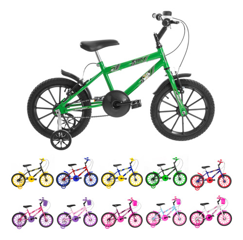 Bicicleta Infantil Ultra Bikes Aro 16 Criança Apoio Rodinhas