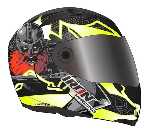 Cas-7101-6243c Casco Abatible Doble Mica Dot Valhalla