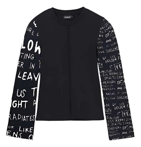 Blusa Ts_rebe Dama Negro Desigual M24wwtk78