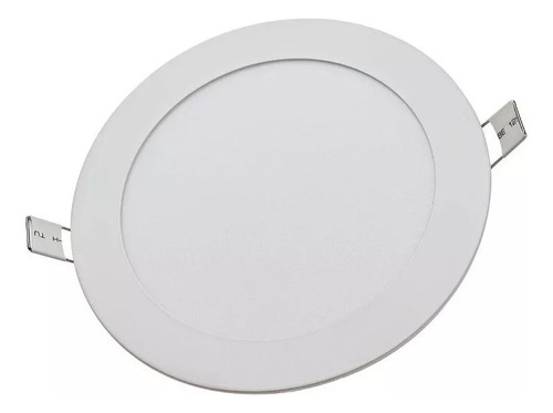 Foco Panel Led 9w Embutido Redondo 14.5cm Luz Cálida 220v