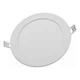 Foco Panel Led 9w Embutido Redondo 14.5cm Luz Cálida 220v