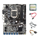 Placa Base B75 12 Usb Btc Mining, Cpu G1620, 2 Cables Sata Y