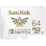 Micro Sd 64gb Sandisk Memoria Oficial Nintendo Switch Galga