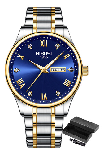 Relógio De Pulso Masculino Nibosi Timeless Appeal Quartz