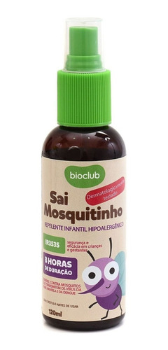 Repelente Natural Infantil Vegano Sai Mosquitinho ® Bioclub