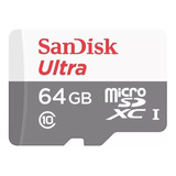 Tarjeta Memoria 64gb Sandisk Micro Sd Clase 10 / Nexstore