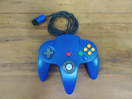 Controle Azul N64 P/ Nintendo 64 Gradiente Original Usado 