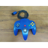 Controle Azul N64 P/ Nintendo 64 Gradiente Original Usado 
