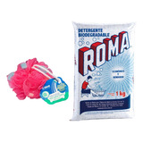 Detergente Polvo Roma Multiusos 1kg + Esponja T.taio Regalo