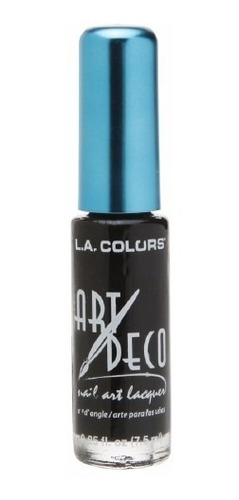 Art Deco L.a. Colors Arte En Pincel Esmalte Para Uñas Negro