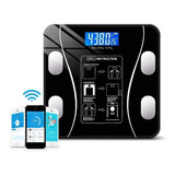 Balanza Inteligente Pesa Digital 180kg Bluetooth App Smart Color Negro