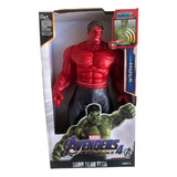Muñeco Avenger Hulk Rojo 30cm Luz Y Sonido