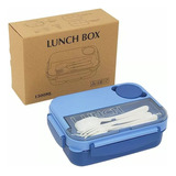 Lunchera Hermético Vianda C/ Cubiertos Y Salsero 1300 Ml 