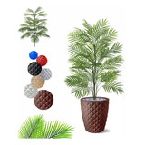 Planta Artificial Coqueiro E Vaso