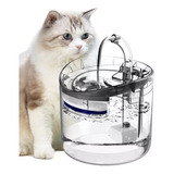 Fuente De Agua Gatos Bebedero Automatico Dispensador Agua Color Transparente 110v/220v