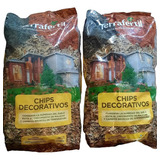 2 Chips Decorativos X 5 Lts Terrafertil Corteza De Pino