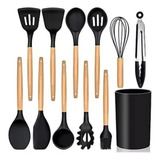 Set 12 Utensilios De Cocina Silicona Resistente Calor Juego