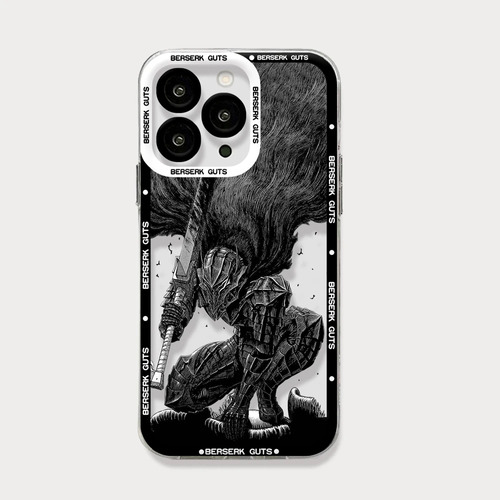 Funda De Teléfono Berserk Guts Anime Para iPhone 15, 14, 13,