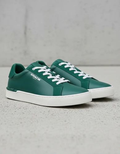 Tenis Coach Clip Dark Pine De Piel Formales Para Hombre - Original