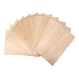 Hojas De Balsa De Madera De 6 Piezas, 12 X 8 X 0.06 Pul...