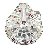 Alfombra Extragrande De Star Wars Millennium Falcon, 79  L X
