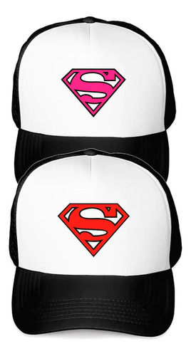  2 Jockey Gorro Malla Enamorados Pololos Parejas Super Man 