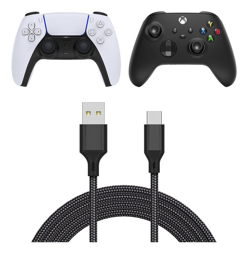 Cable Usb C Para Control Dualsense Ps5 Y Xbox Series X/s 5mt