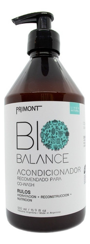 Primont Bio Balance Acondicionador Vegano Pelo Rulos 500ml