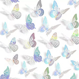 144 Pzs Pegatinas Decorativas Mariposas Para Decorar Paredes