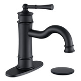 Grifo Romano Para Lavabo De Bano Winkear, Negro Mate, Ori...