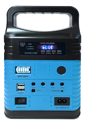 Conjunto De Radio Con Generador Exterior, Panel Solar, Radio