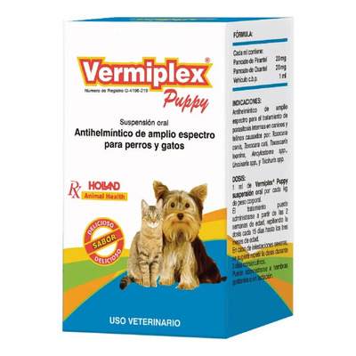 Vermiplex 40ml Desparasitante Suspensión  Holland | Envío gratis