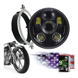 Slk-lights Vtx 5 3/4  Led Negro Daymaker Kit De Faros Soport