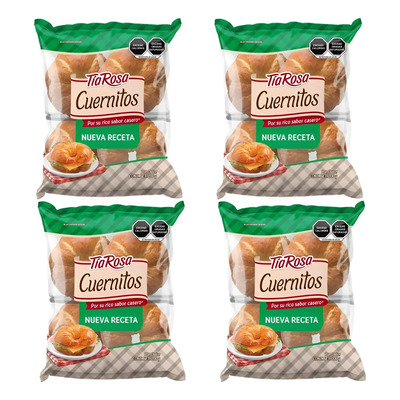 Pack 4 Pz Cuernitos Tía Rosa Rebanados 200 G | MercadoLibre