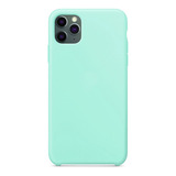 Capa Capinha Silicone Compatível Com Apple iPhone 11 Pro Max Cor Tiffany