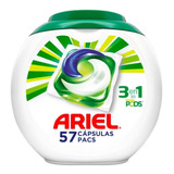 Detergente Ariel Power Pods 3 En 1 Con 57 Cápsulas