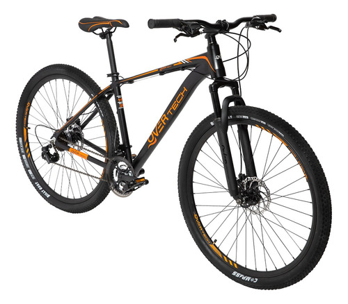 Bicicleta Mtb Overtech R29 Aluminio Full Shimano Fr Disco Pp Color Negro/naranja/naranja Tamaño Del Cuadro S