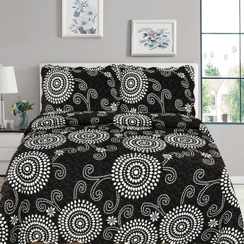 Cubre Cama Edredón Plumón Verano Estampado Diseño 836  2pla