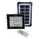 Kit Lampara Exterior Reflector Solar Con Panel Control 100w