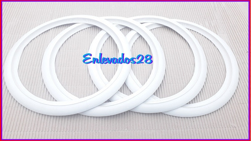 Bandalines-bandas Blancas Rodado 12 (finos) Originales X 4 Foto 2
