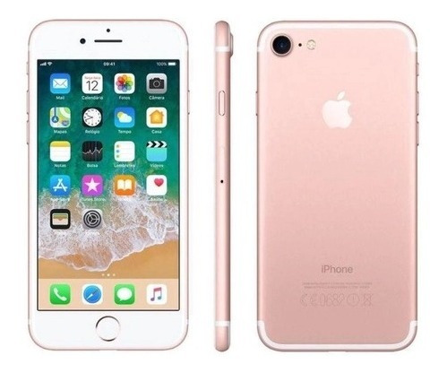  iPhone 7 32 Gb Ouro Rosa - Apple + Capa + Pelicula