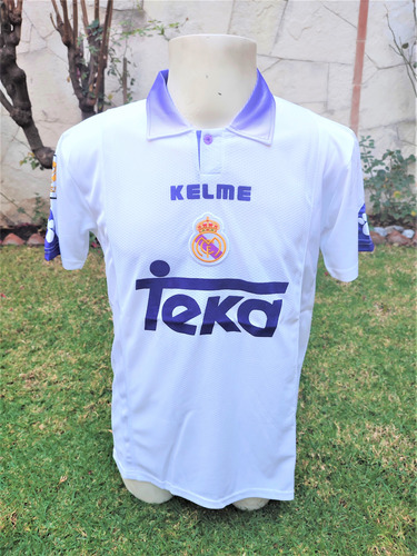 Jersey Real Madrid Retro 1998 Blanca Talla M