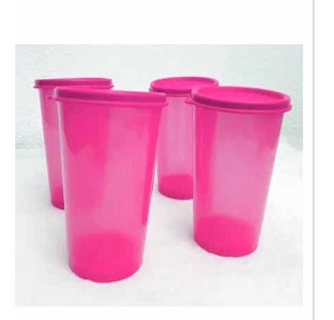 Vasos Marca Topper Ware  En Oferta 4 Con Su Tapa